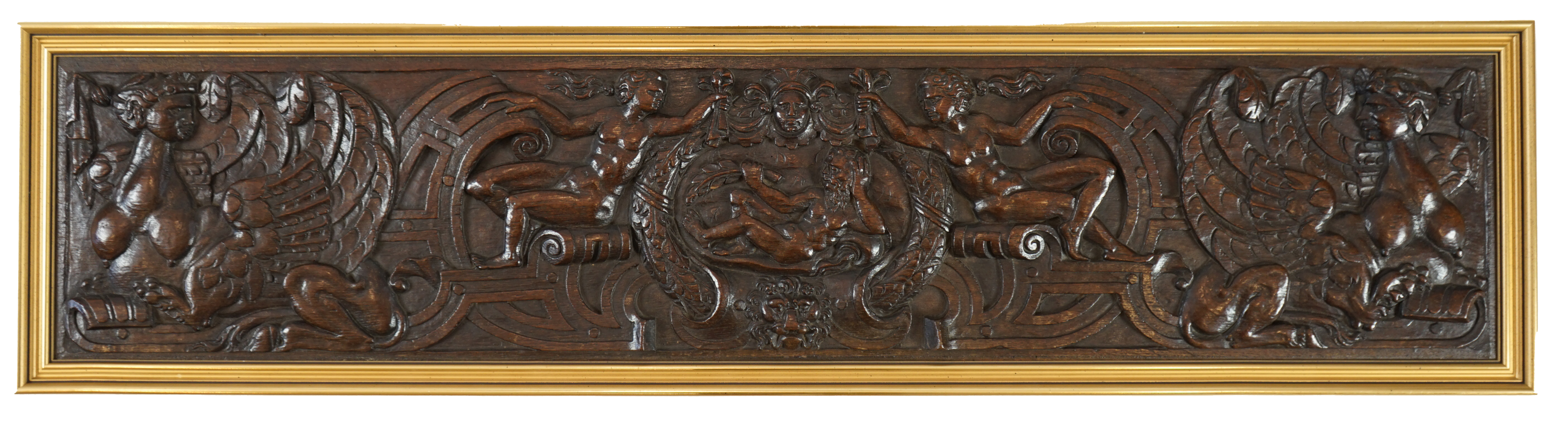 A 17th century oak panel